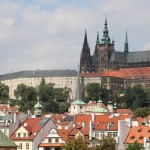 Vue sur le château de Prague