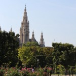 Hôtel de ville depuis le Volksgarten