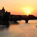 Coucher de soleil sur l'Arno